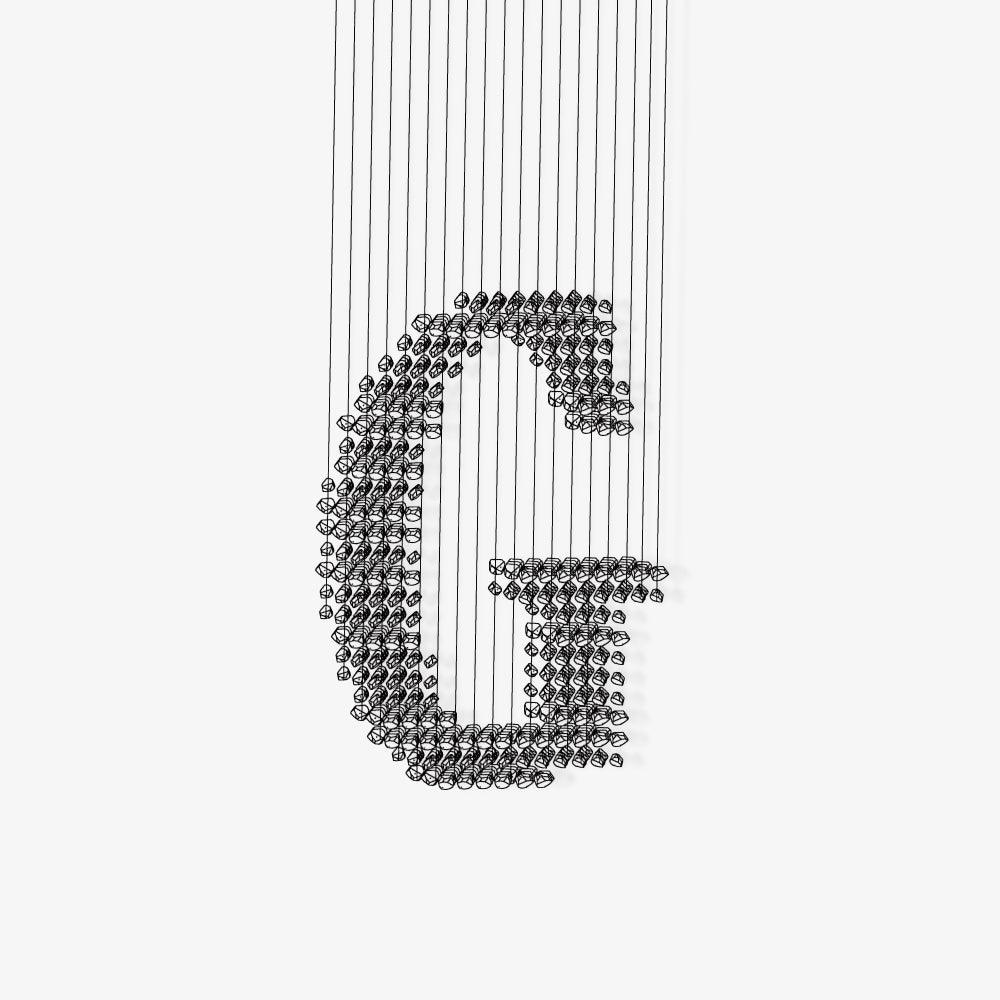 Calanelle Kronleuchter Anthrazit Linear G