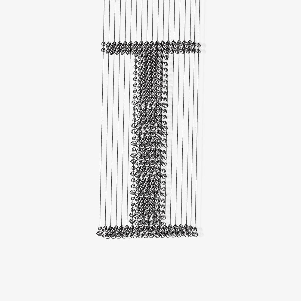 Orelelora Kronleuchter Anthrazit Linear I