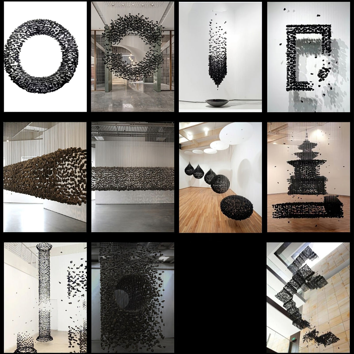 Mareelle Charcoal Stone Sculptural Kronleuchter