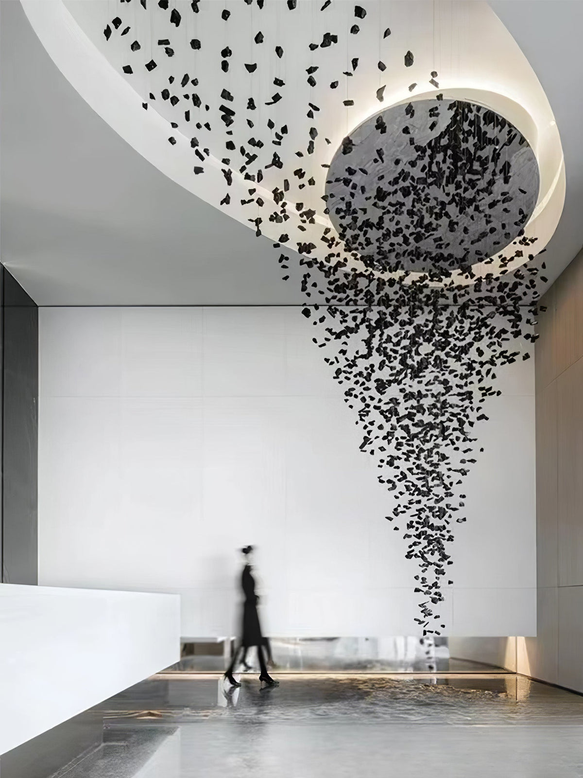 Mareelle Charcoal Stone Sculptural Kronleuchter