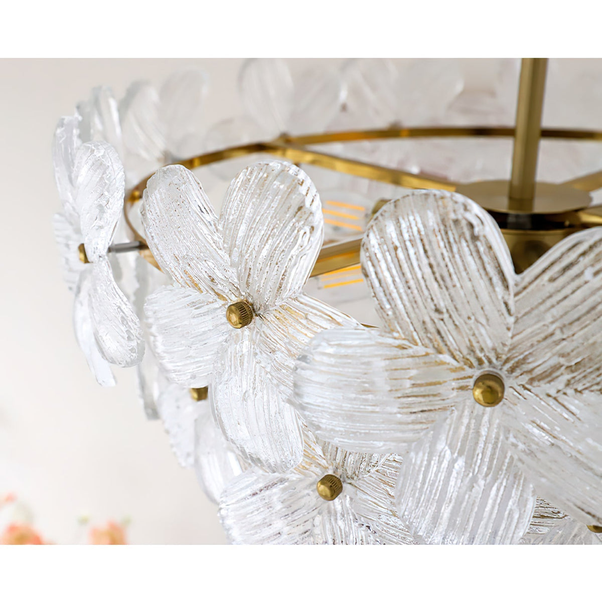 Hydrangea Kronleuchter aus Glas