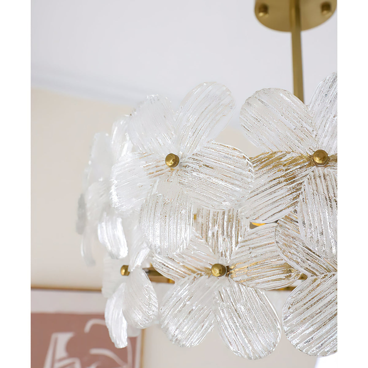 Hydrangea Kronleuchter aus Glas