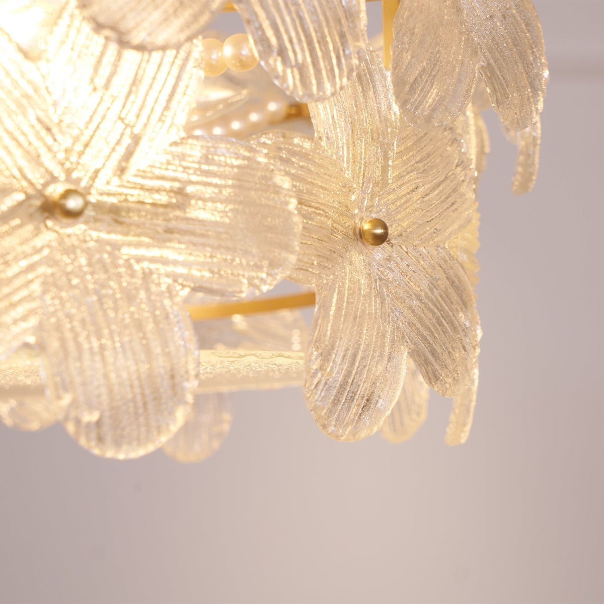 Hydrangea Kronleuchter aus Glas