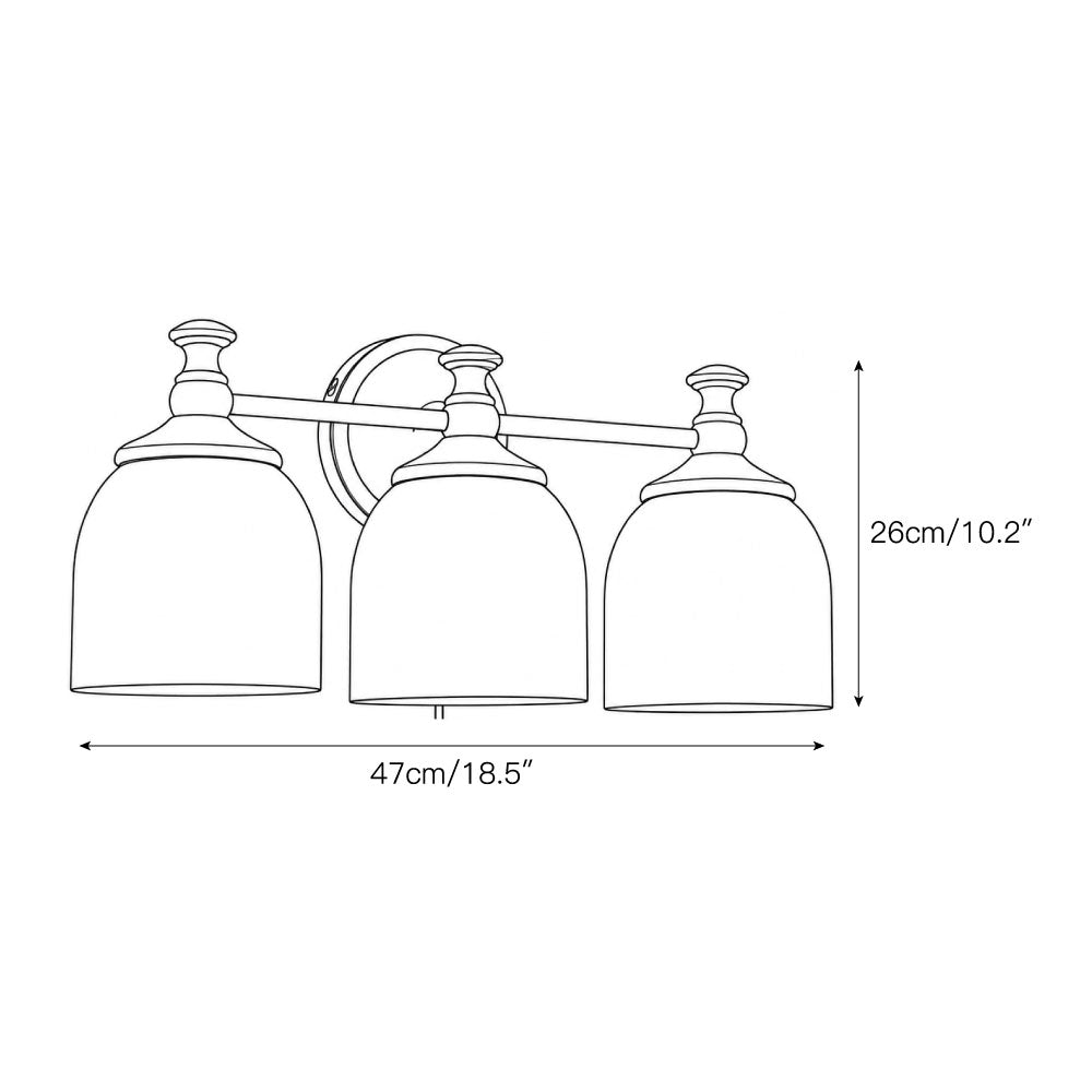 Celiaya Chart-Glas-Wandleuchte mit Stecker