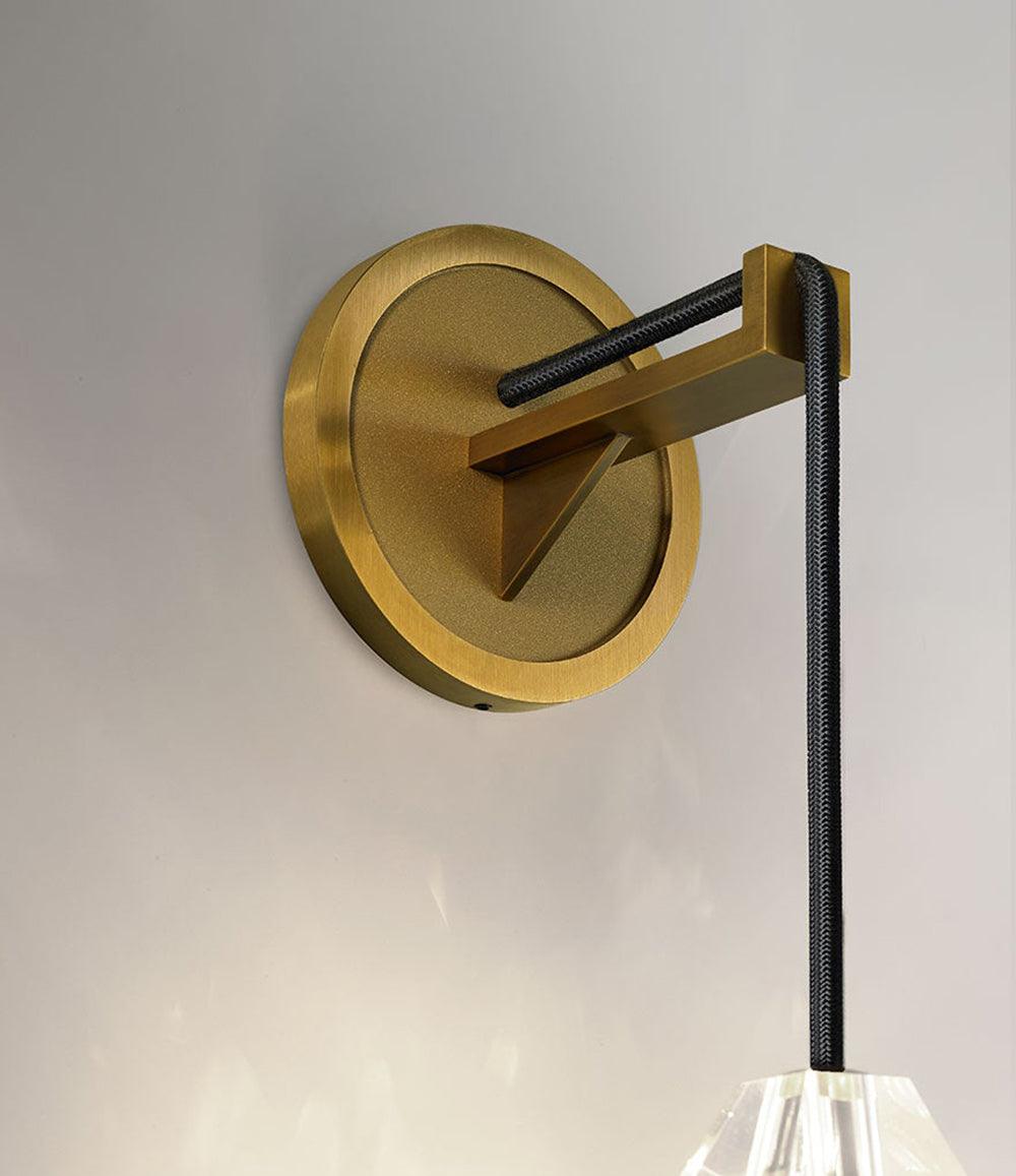 Zorinaris Premium zeitgenössische Kunst-Kristall-Wandleuchte