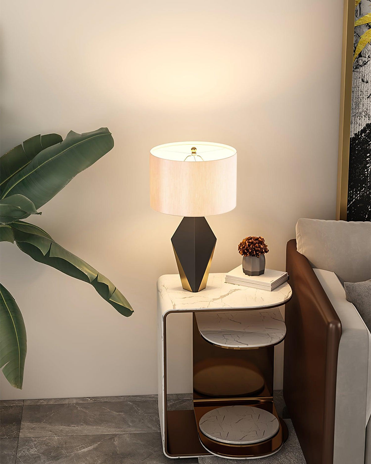 Prism zeitgenössische Stoff-Tischlampe