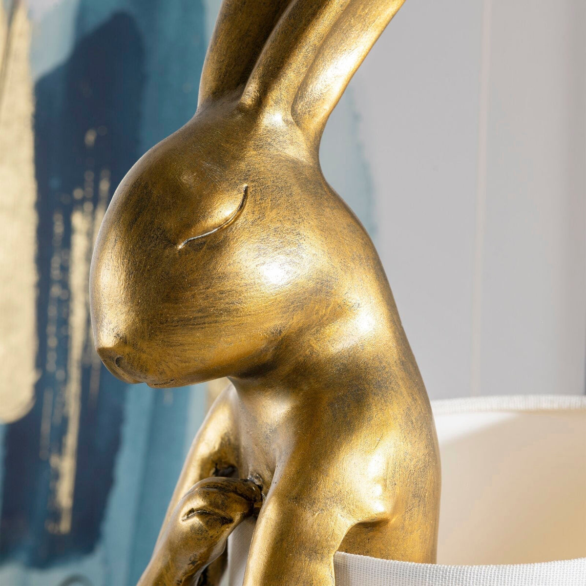 Bunn Tischlampe mit Kaninchenfigur