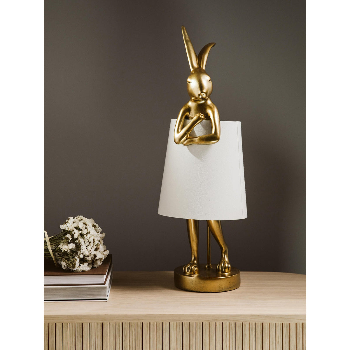 Bunn Tischlampe mit Kaninchenfigur