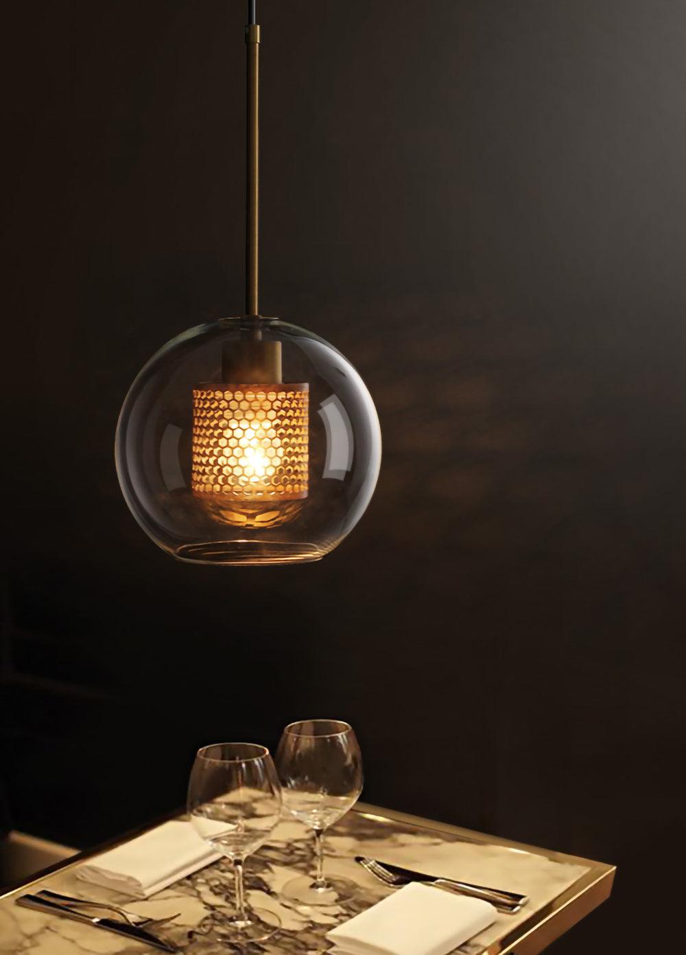 Veleine Pendelleuchte Chiswick Glas für Wohnzimmer