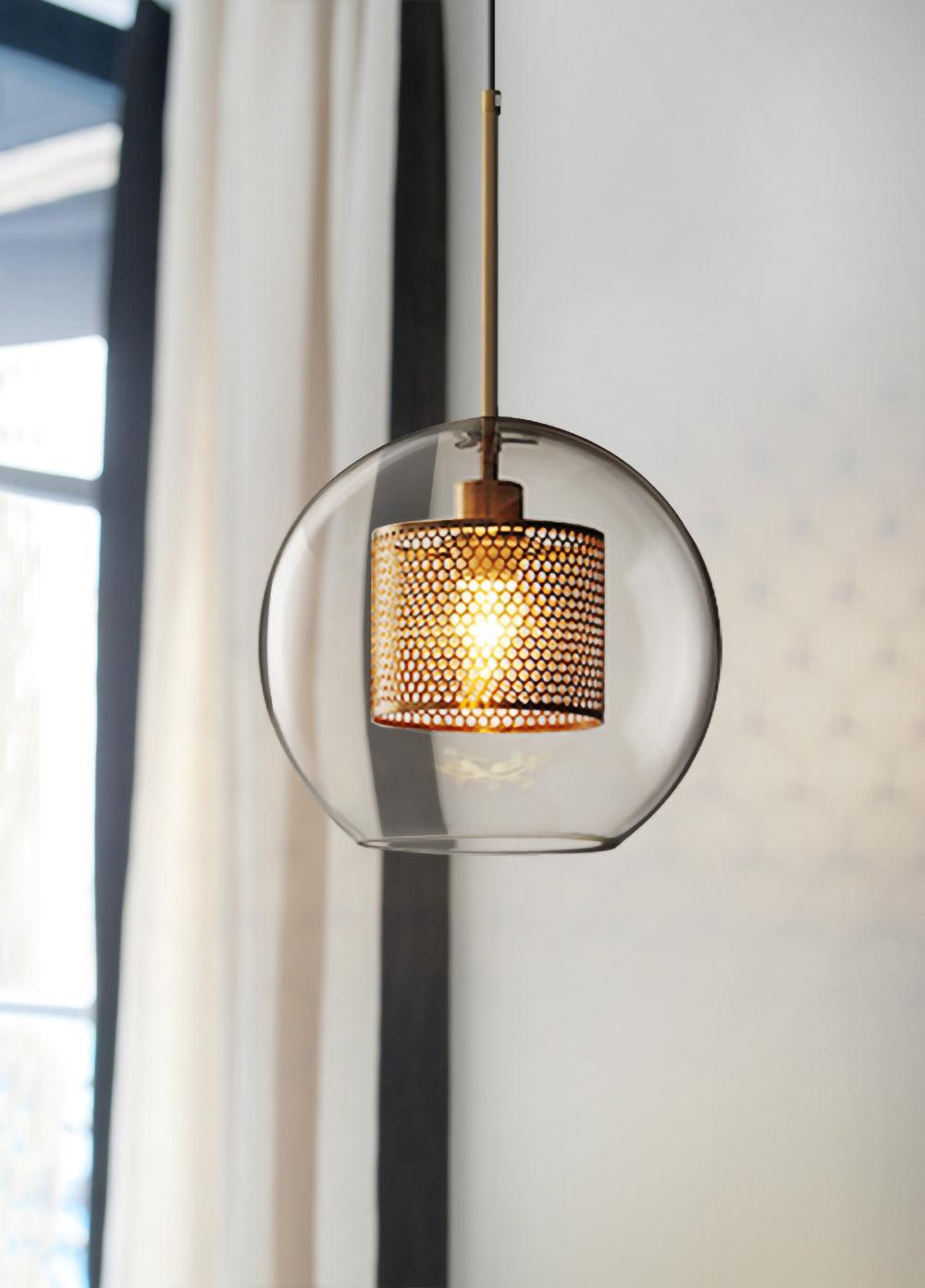 Veleine Pendelleuchte Chiswick Glas für Wohnzimmer