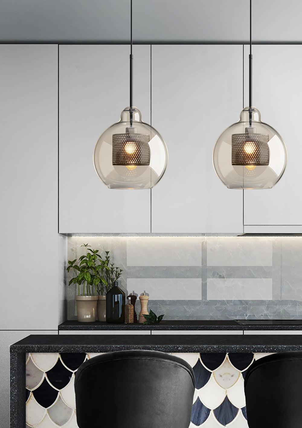 Veleine Pendelleuchte Chiswick Glas für Wohnzimmer