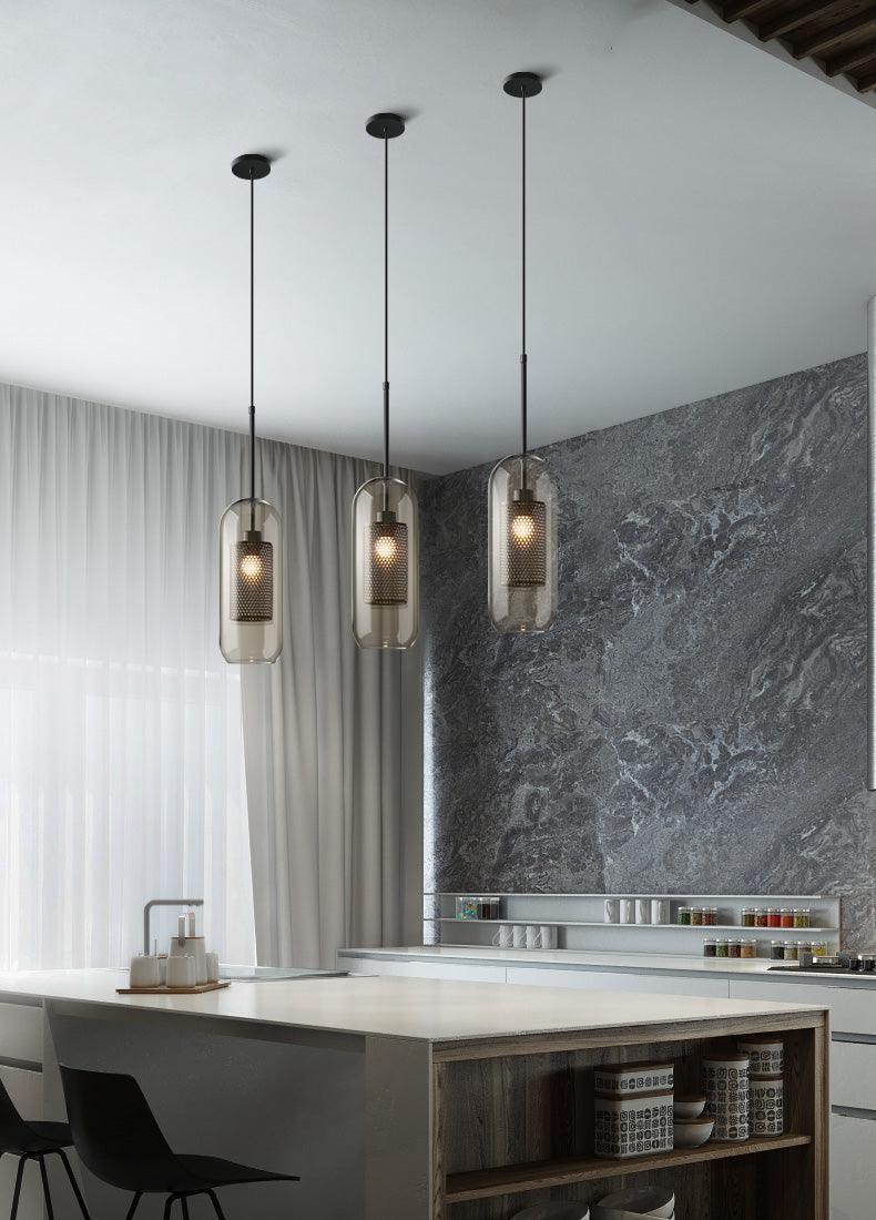Veleine Pendelleuchte Chiswick Glas für Wohnzimmer