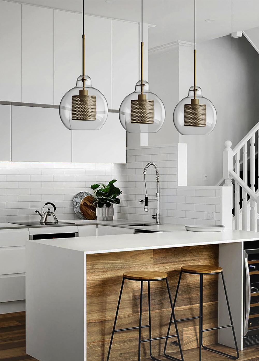 Veleine Pendelleuchte Chiswick Glas für Wohnzimmer