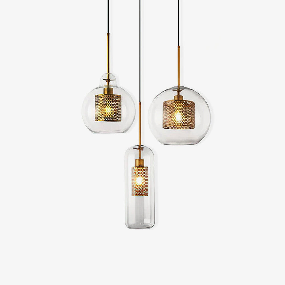 Veleine Pendelleuchte Chiswick Glas für Wohnzimmer