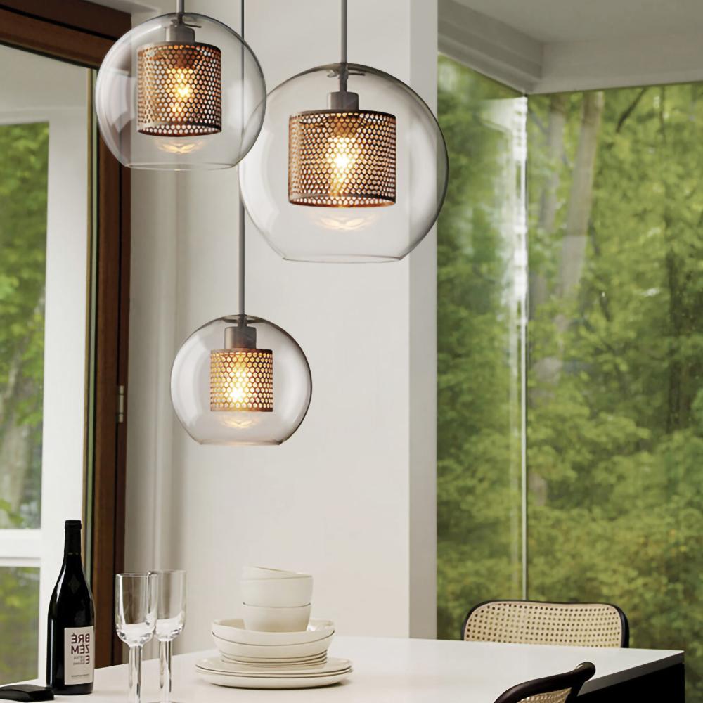 Veleine Pendelleuchte Chiswick Glas für Wohnzimmer