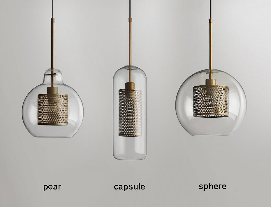 Veleine Pendelleuchte Chiswick Glas für Wohnzimmer