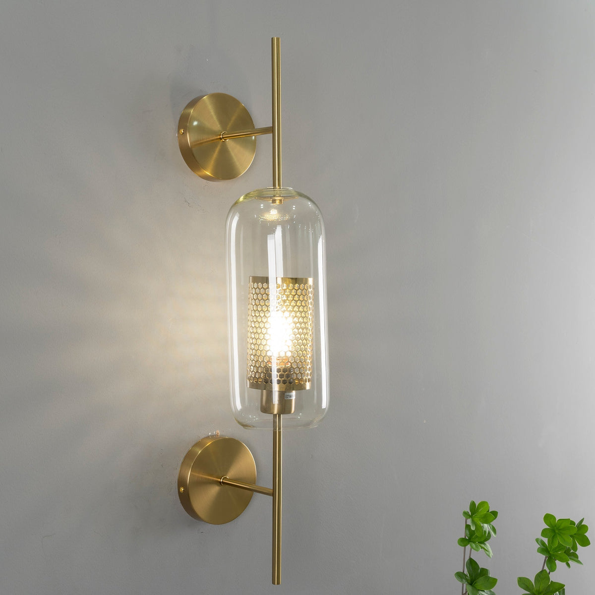 Peta Premium zeitgenössische Kunstglas-Wandleuchte