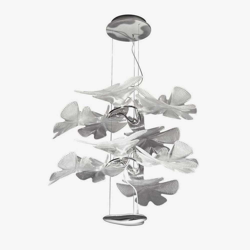 Ravis Kronleuchter Transparent Leaf