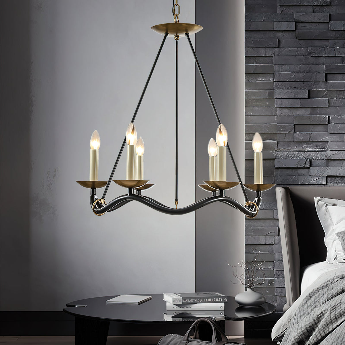 Evenor Kronleuchter Elegance Vintage in Messing