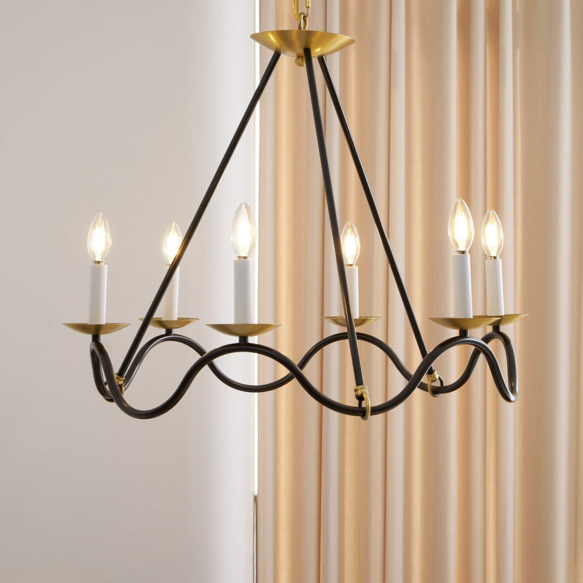 Evenor Kronleuchter Elegance Vintage in Messing