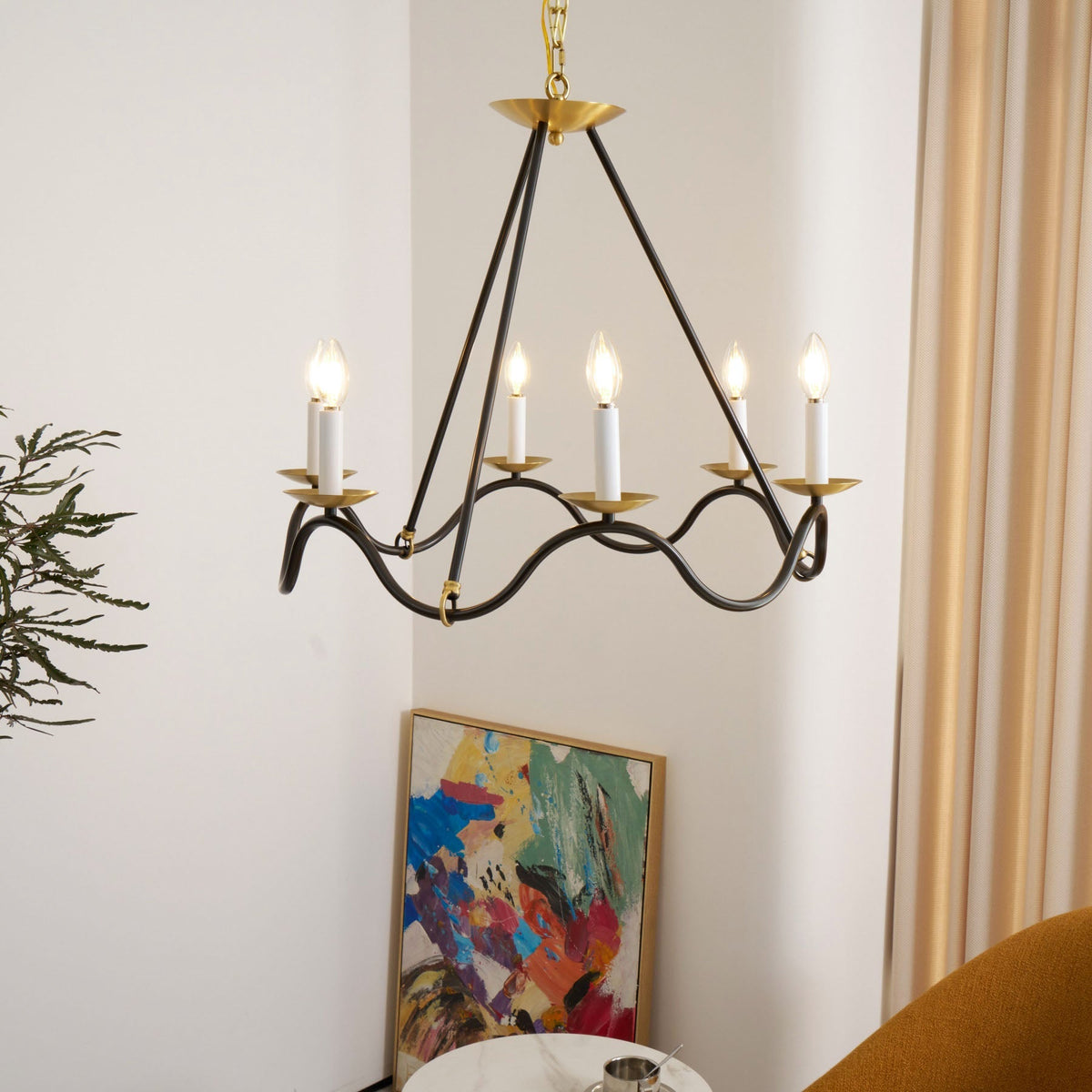 Evenor Kronleuchter Elegance Vintage in Messing