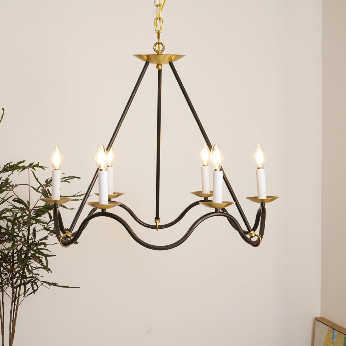 Evenor Kronleuchter Elegance Vintage in Messing