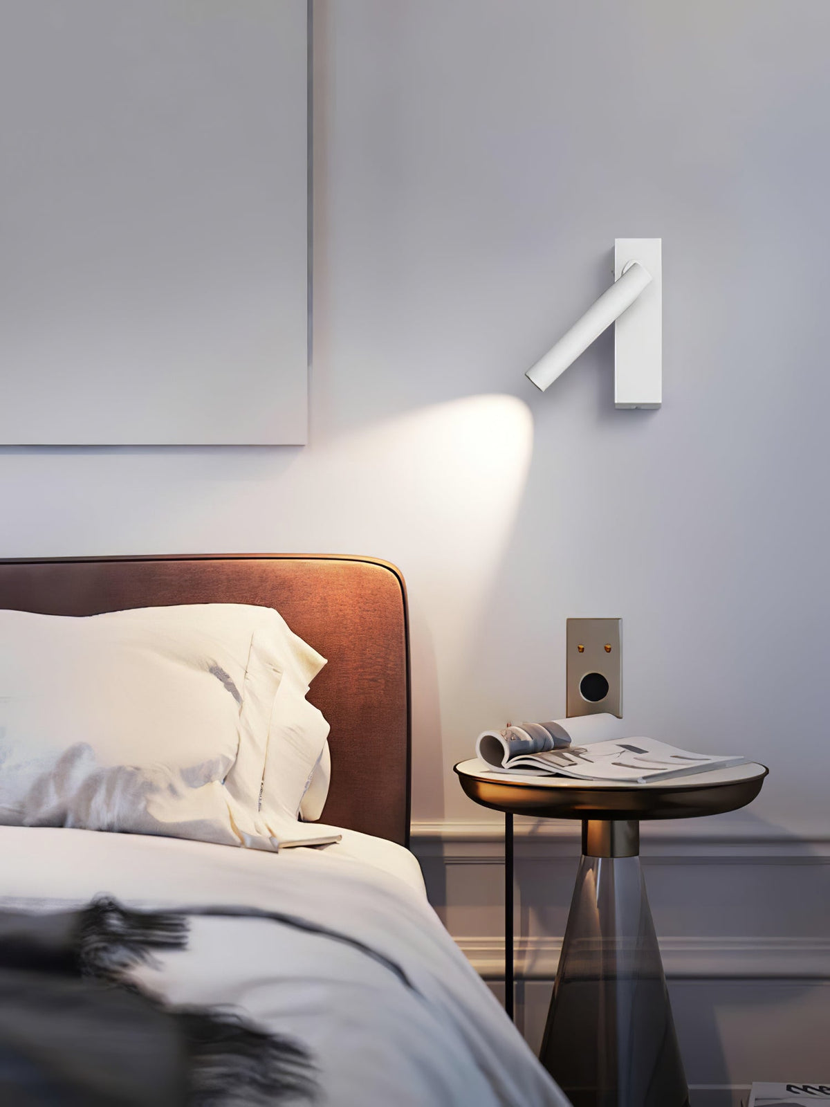 Mysorarae zeitgenössische minimalistische Wandleuchte mit Einbau