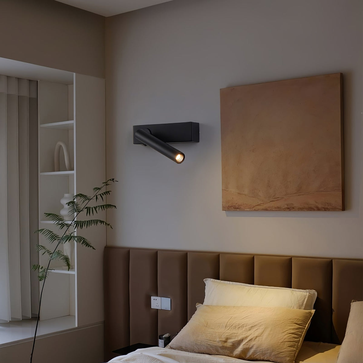 Mysorarae zeitgenössische minimalistische Wandleuchte mit Einbau