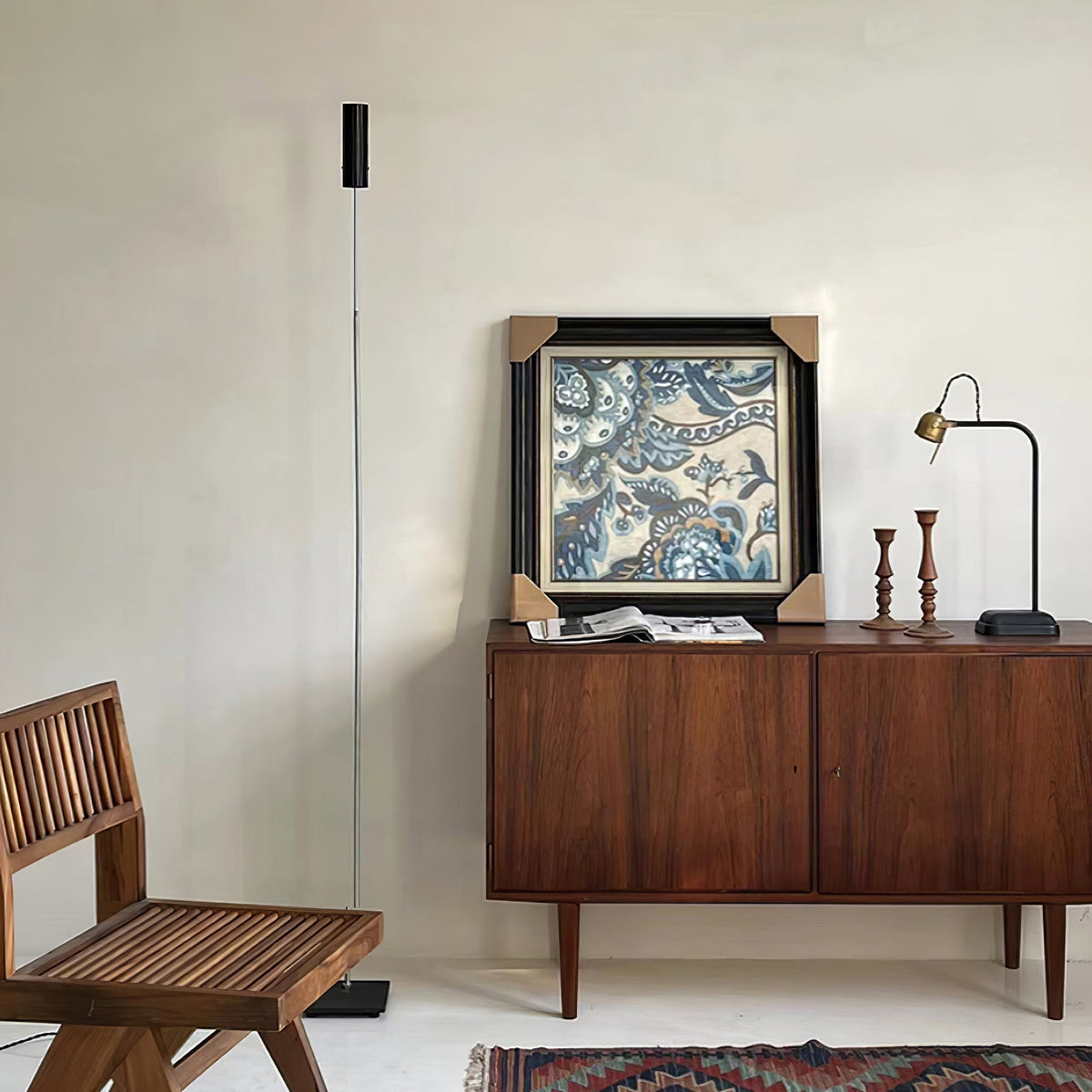 Telum Minimalistische Stehleuchte Schwarz Modern Ambient Wohnzimmer | Cielum