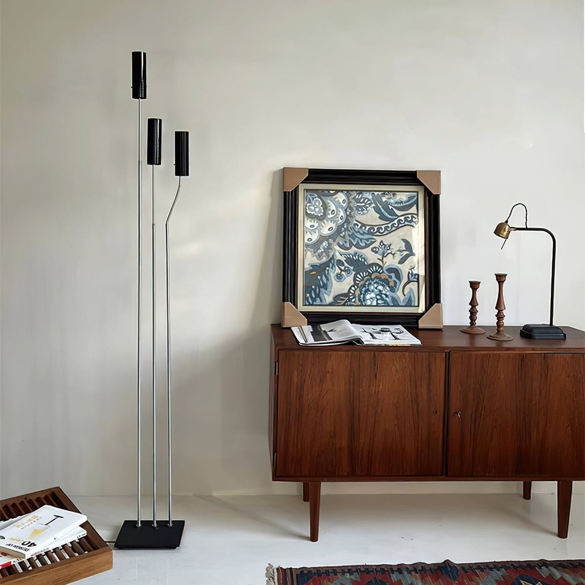 Telum Minimalistische Stehleuchte Schwarz Modern Ambient Wohnzimmer | Cielum