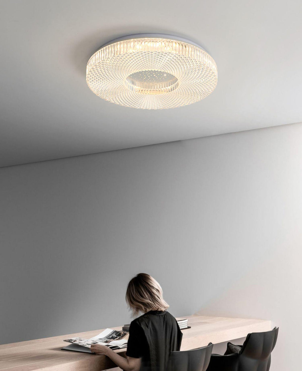 Lucalella Deckenleuchte Acryl LED luxuriös für Wohnzimmer
