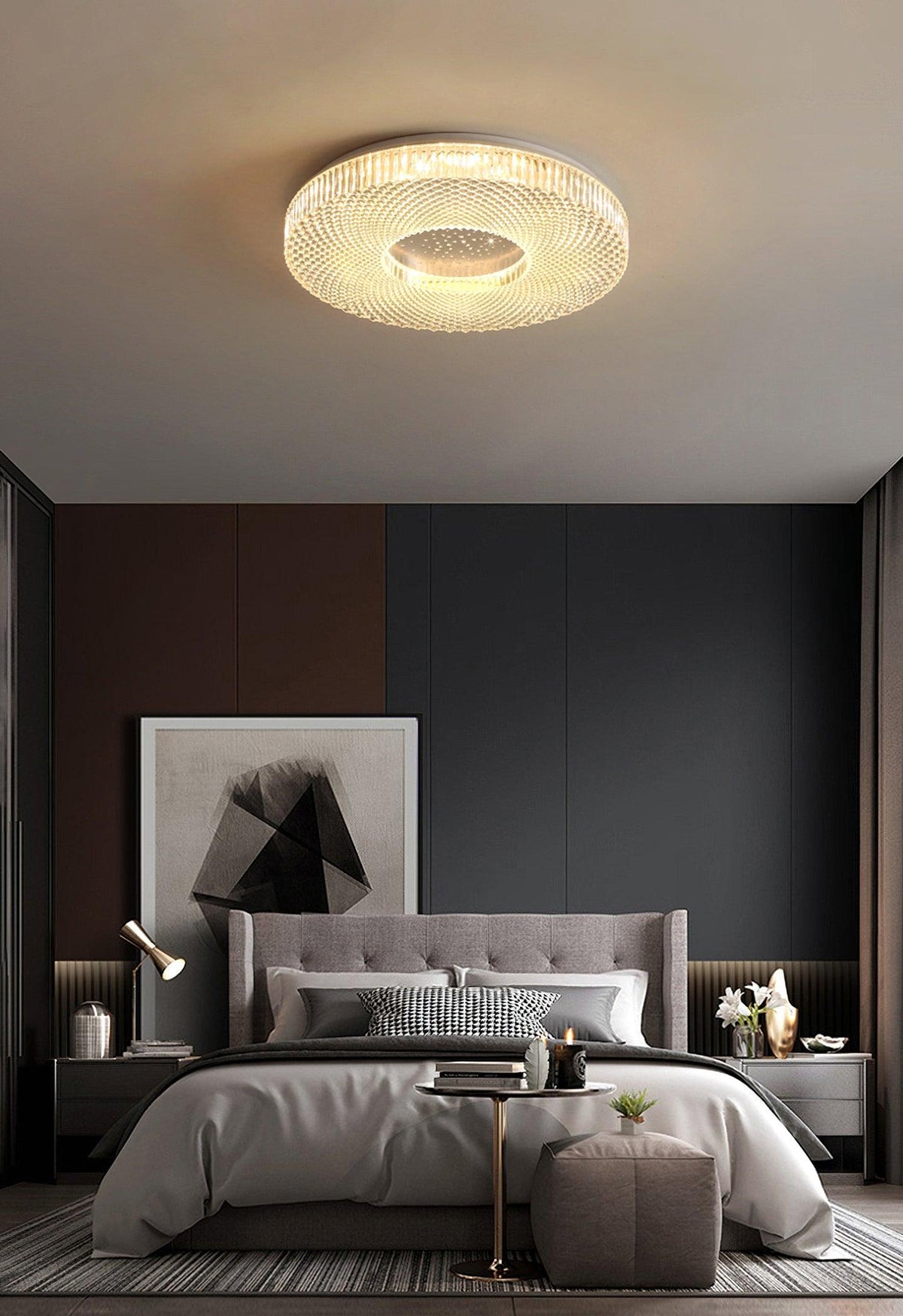 Lucalella Deckenleuchte Acryl LED luxuriös für Wohnzimmer