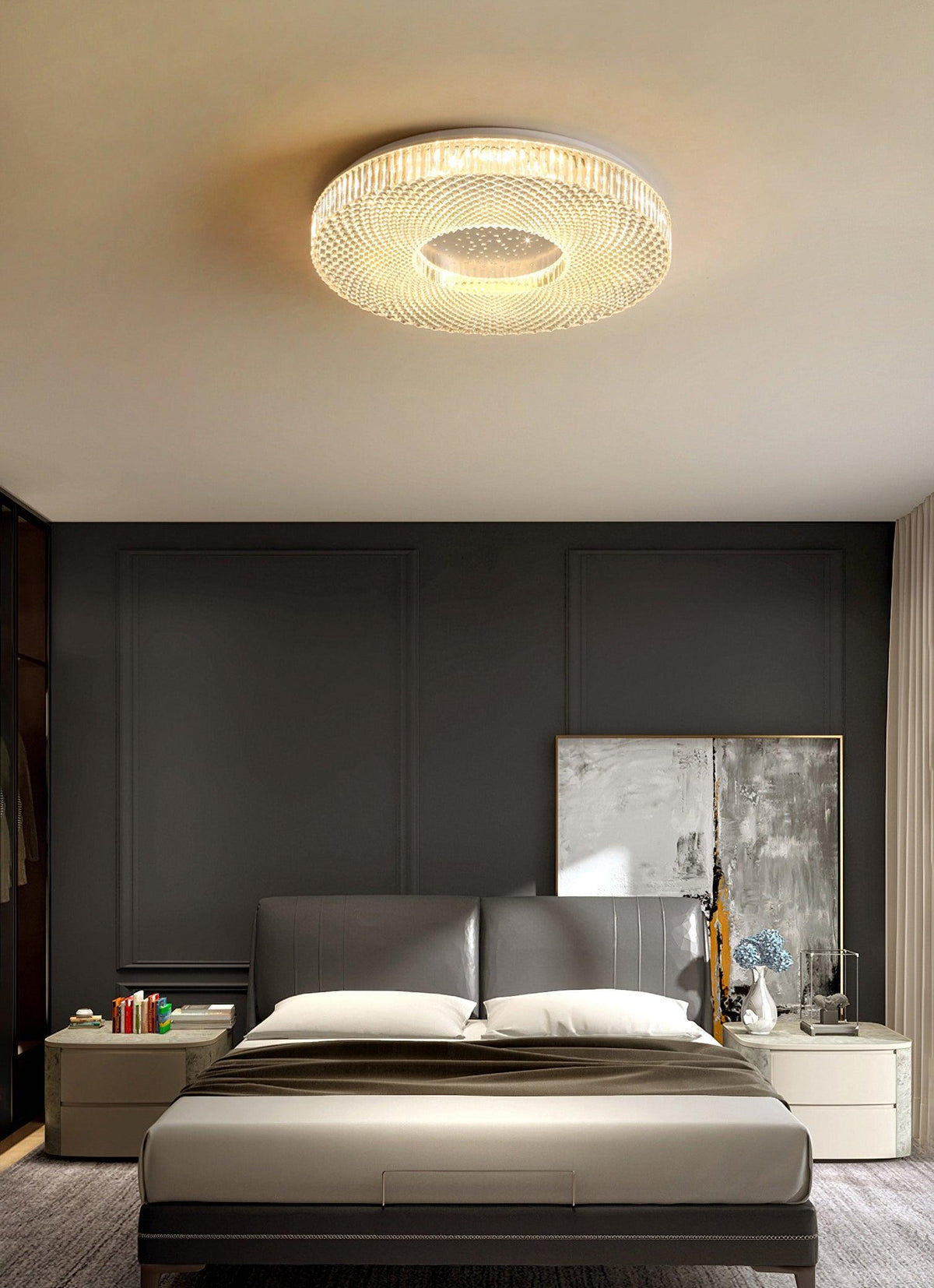 Lucalella Deckenleuchte Acryl LED luxuriös für Wohnzimmer