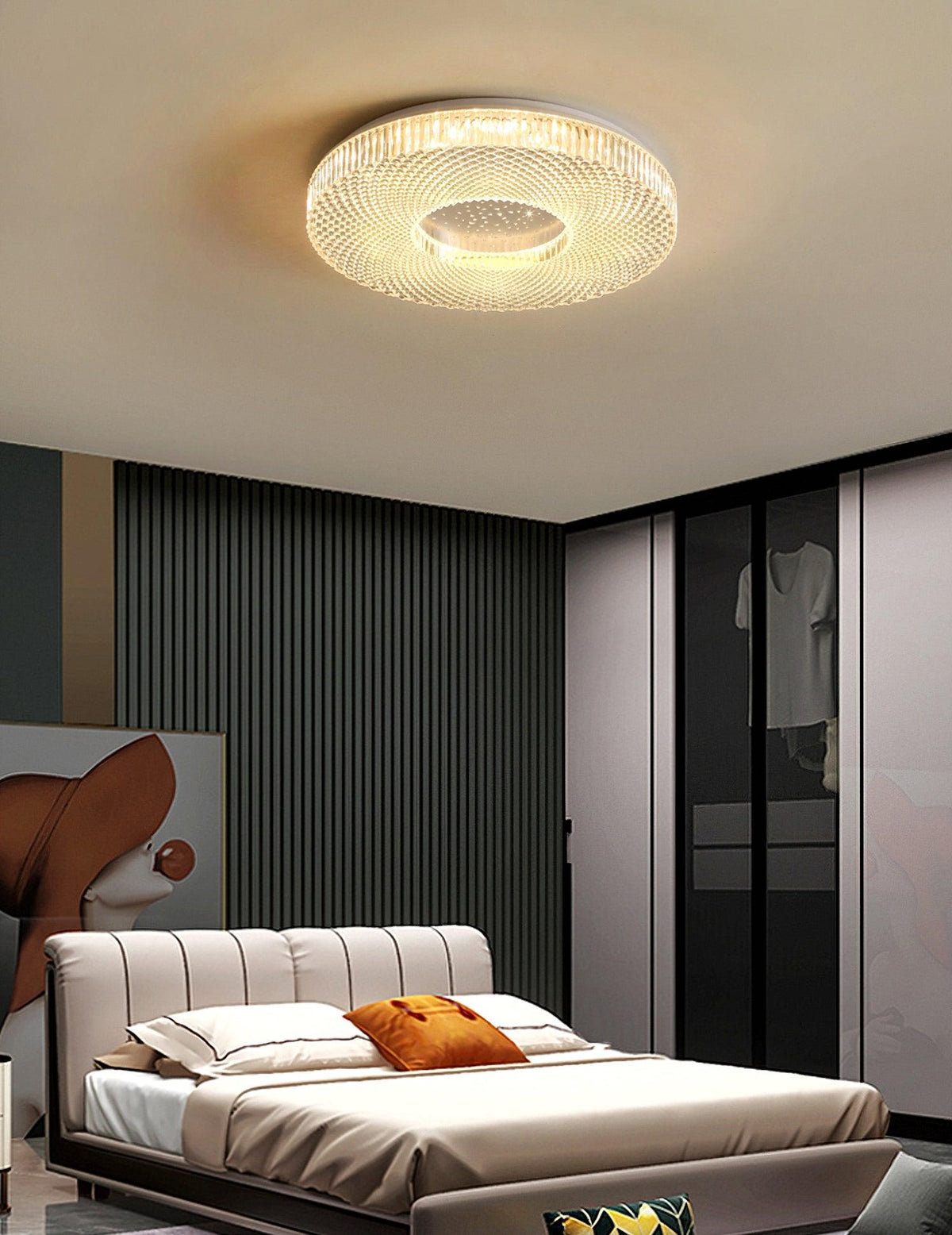 Lucalella Deckenleuchte Acryl LED luxuriös für Wohnzimmer