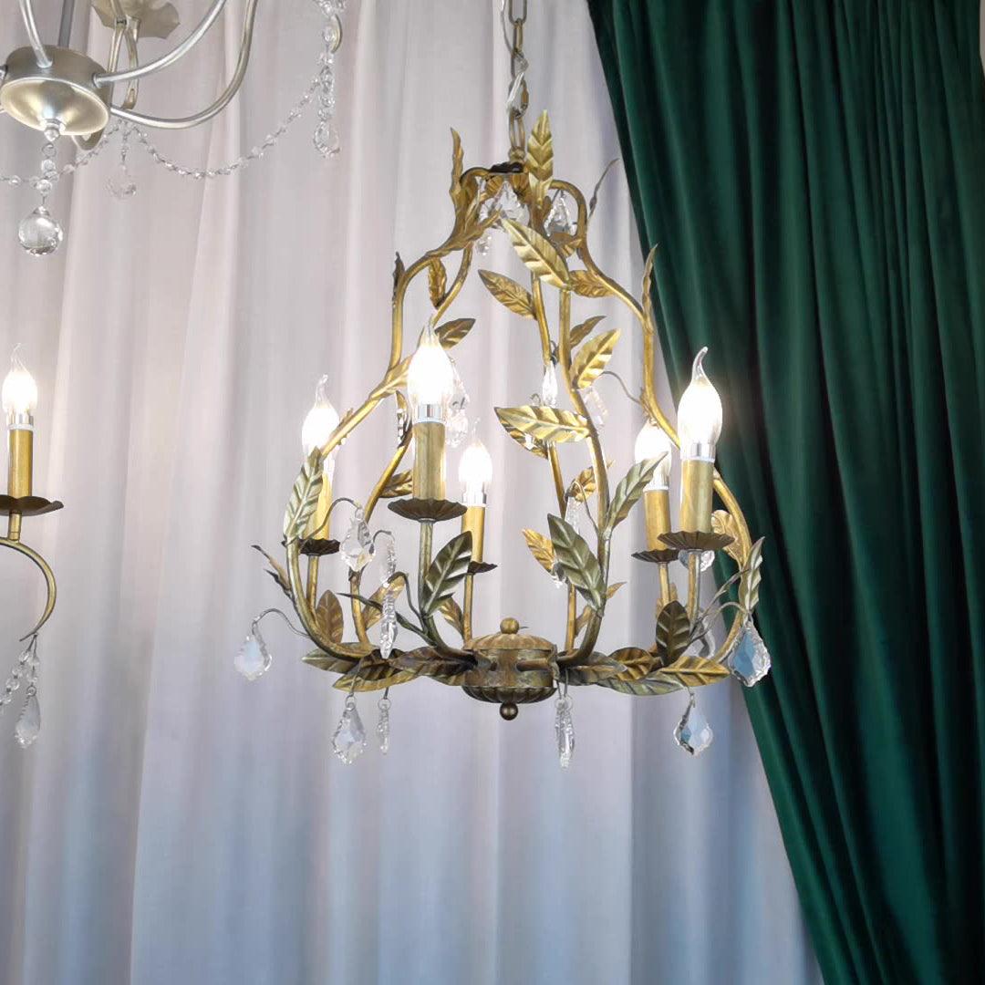 Sylvia Vintage-Glas-Kronleuchter