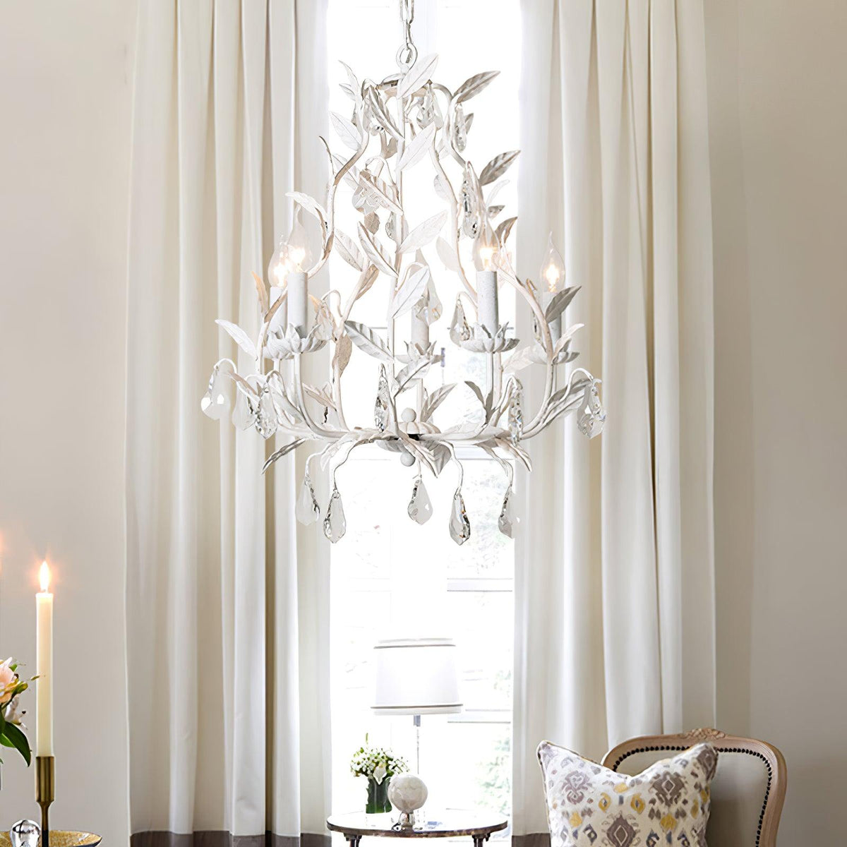 Sylvia Vintage-Glas-Kronleuchter