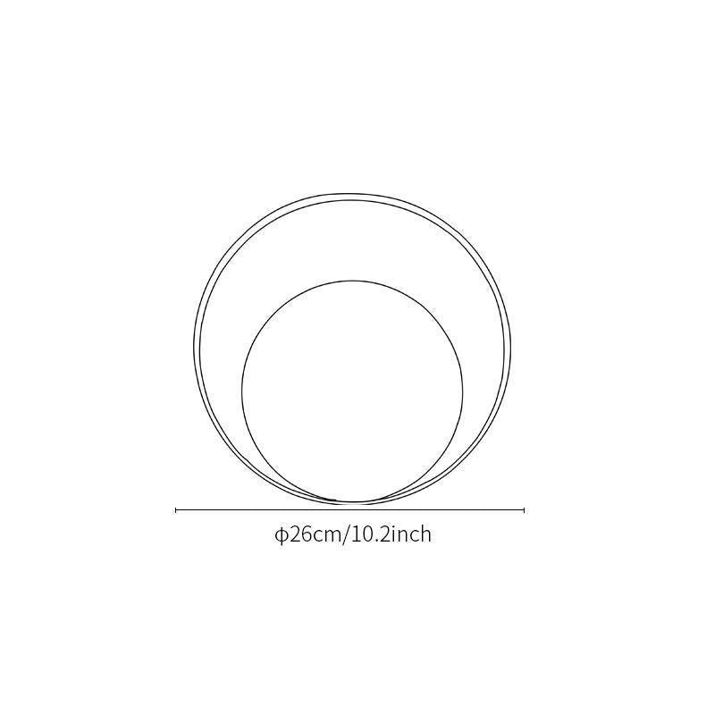 Erliren zeitgenössische minimalistische runde Wandleuchte