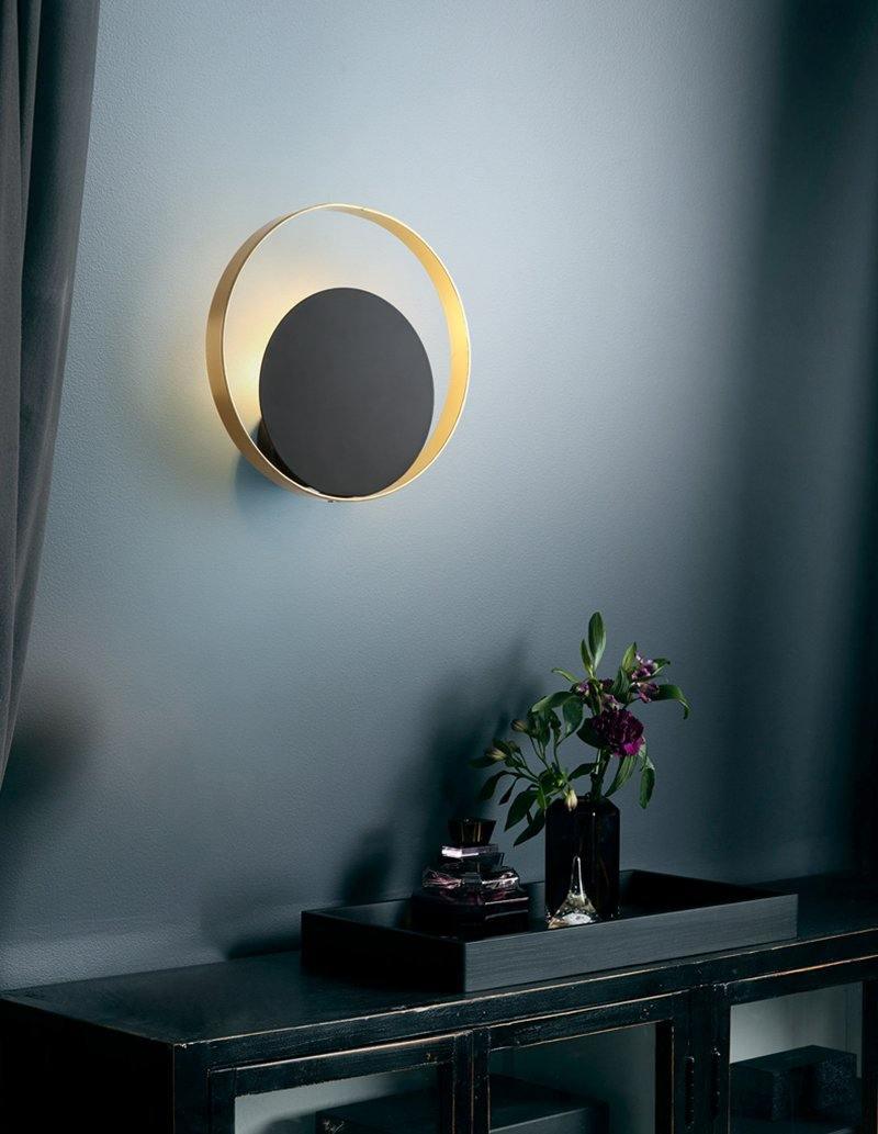 Erliren zeitgenössische minimalistische runde Wandleuchte