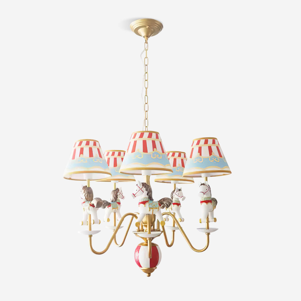 Solvian Kronleuchter Carousel für Kinder im Spielzeugstil