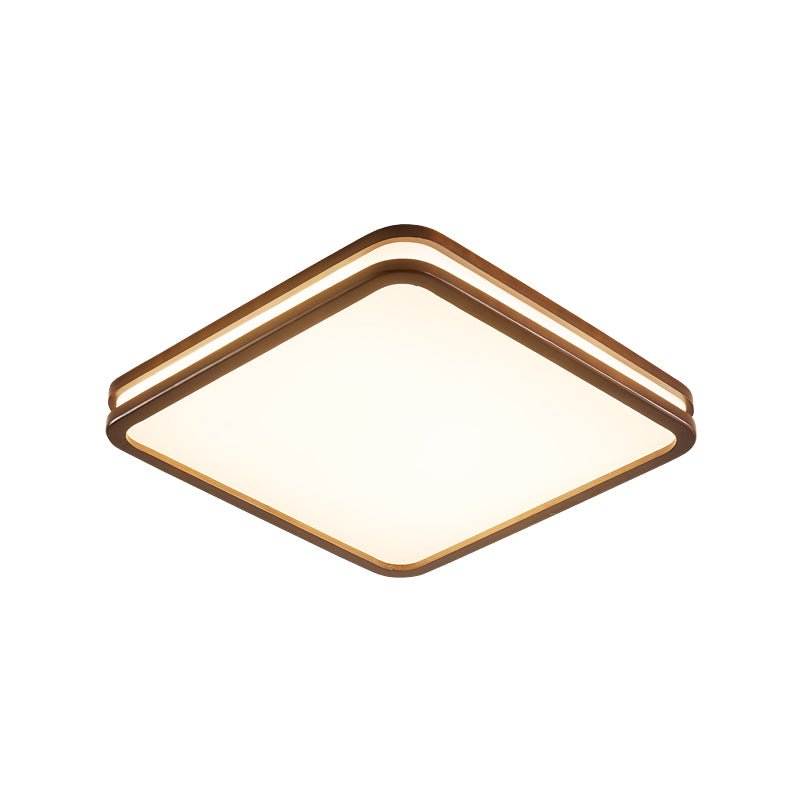 Nysilos zeitgenössische minimalistische Deckenleuchte aus Holz