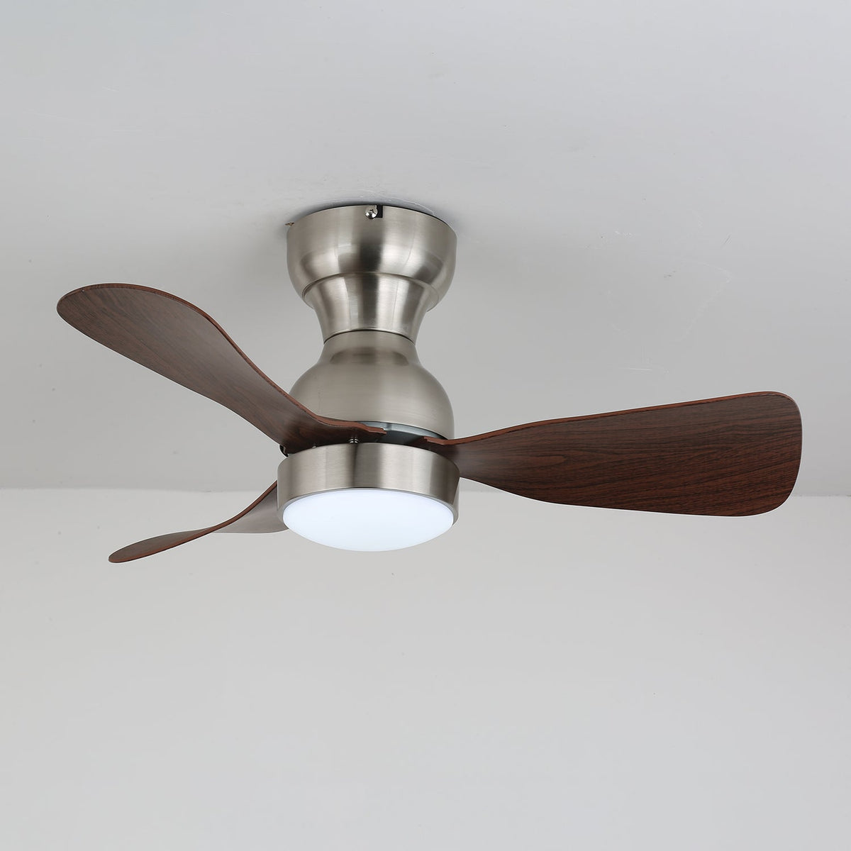 Aurdorus Moderner Deckenventilator mit Beleuchtung aus Holz