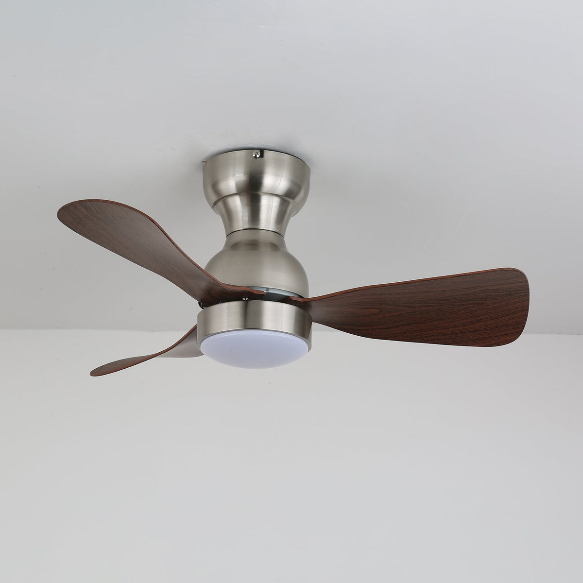 Aurdorus Moderner Deckenventilator mit Beleuchtung aus Holz