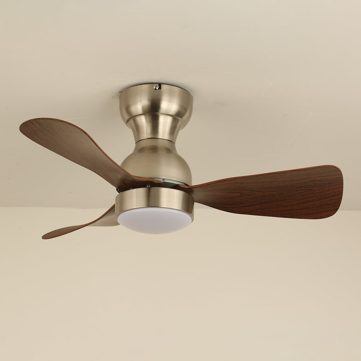 Aurdorus Moderner Deckenventilator mit Beleuchtung aus Holz