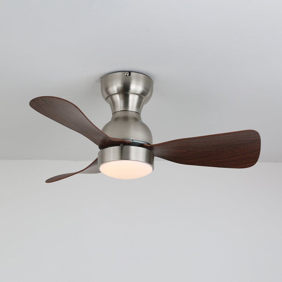Aurdorus Moderner Deckenventilator mit Beleuchtung aus Holz