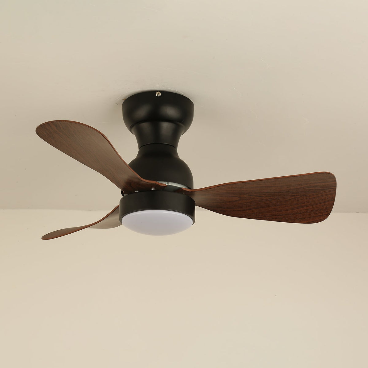 Aurdorus Moderner Deckenventilator mit Beleuchtung aus Holz