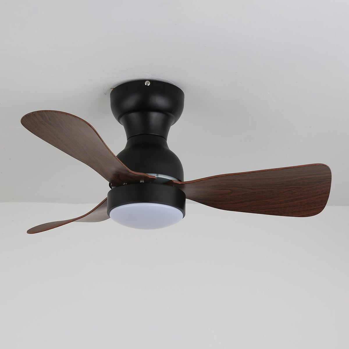 Aurdorus Moderner Deckenventilator mit Beleuchtung aus Holz