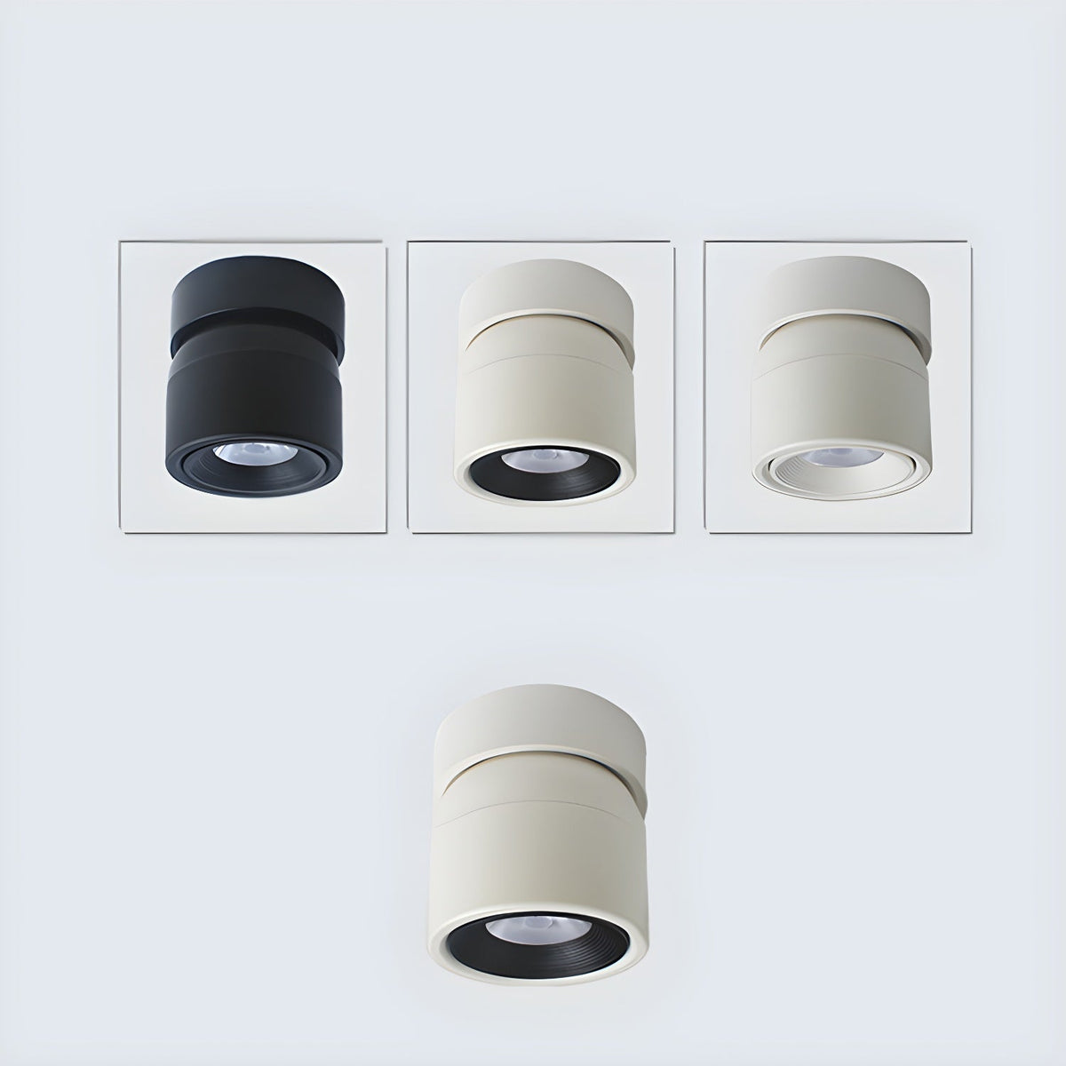 Coriel zeitgenössische minimalistische Deckenleuchte mit rotierender Oberfläche
