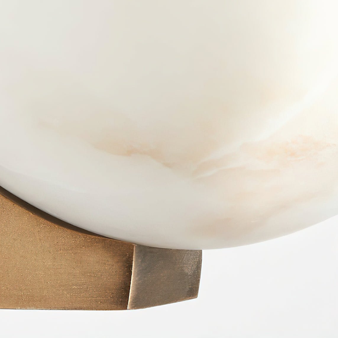 Corvina Schale aus Alabaster Wandleuchte in Bronze