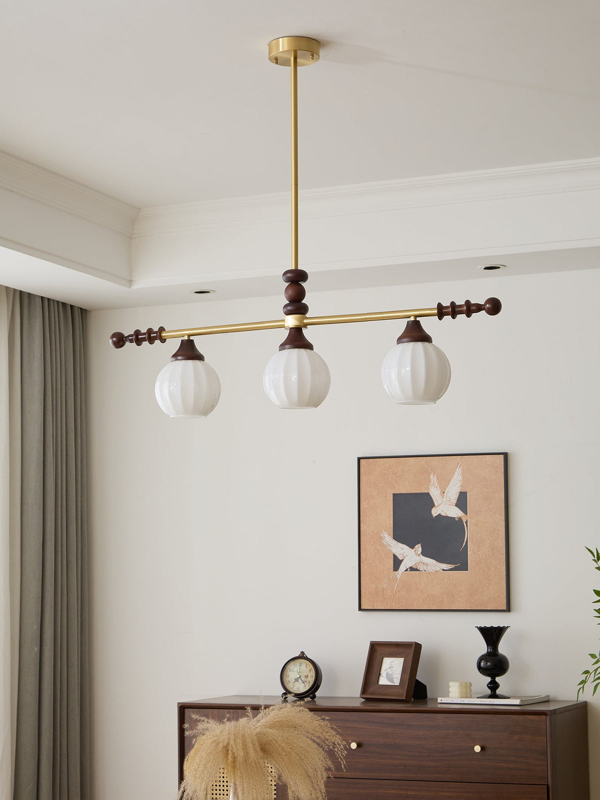 Vosole Kronleuchter im traditionellen Vintage-Stil aus Holz
