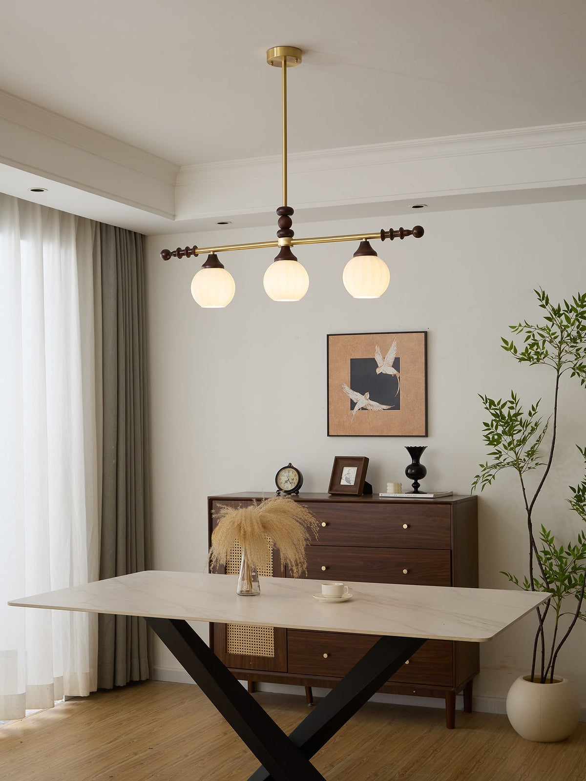 Vosole Kronleuchter im traditionellen Vintage-Stil aus Holz